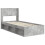 VidaXL vidaXL Bed Frame with Storage and Headboard Concrete Grey 75 x 190 cm 2