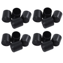 Rubber Möbel Krücke Füße Hocker Stuhl Bein Tip Pad 16Pcs Schwarz