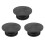 3pcs 30Cm Pottery Wheel Modelling Platform Sculpting Turntable Model Making Clay Sculpture Tools Round Rotary Black 1