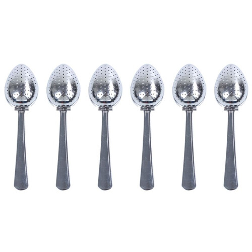 6X Stainless Steel Tea Infuser Strainer Spoon Loose Leaf Filter Herbs Spice NEW!