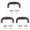 3X Brown Leather Guitar Musical Instrument Box Luggage Toolbox Trolley Case Handle 1