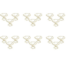 18 Stuks Geometrische Air Plant Houder Airplants Rack Metalen Planten Stand Planter Planken Himmeli Decor Tillandsia Containers