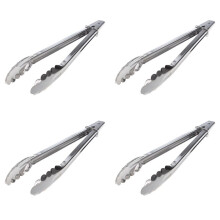 4X Kitchen 30 cm Stainless Steel Food Tongs