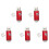5X USB 2.0 Flash Memory Stick Pen Drive Storage Thumb Color:Red Capacity:512MB 1