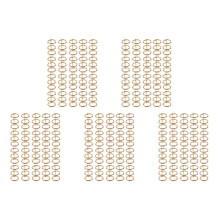100 StüCke 3 Ring Gold Buch Ringe Blattbinder BüRo Buch Ringe Snap Teilt Scharnier mit 20 mm Innendurchmesser Gold Buch Ringe