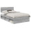 VidaXL vidaXL Bed Frame Grey Sonoma 120 x 190 cm Solid Pine Wood 4