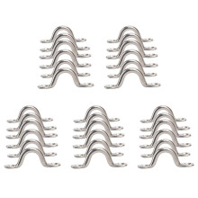Pack de 30 Acero Inoxidable Bimini Top CojíN del Ojo, Correas de los Ojos, Amarre, Kayak Cubierta Loops, Amarre de Anchor Point, Lazo del Lacayo