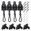 Ersättningsdelar Roller Shade Hardware Bungee Kit och End Cap Shade Tie Downs för Utomhus Roller Shade Sunshade 12Pack 2