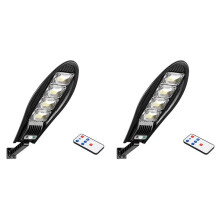 2X Upgraded 168LED Solar Street Light Waterproof LED for Garden Wall Adjustable Angle Solar Lamp Built-in 3000MAH
