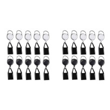 20Pcs Silicone Lighter Holder Sleeve Clip Lighter Protective Cover Smoking Accessories with Retractable Keychain