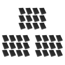 36Er-Pack Pyramiden-Schallschutzschaumplatten mit Selbstklebenden, 12 X 12 X 2 Zoll GroßEn Akustikschaumplatten mit Hoher Dichte (Schwarz)