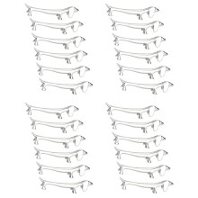 24 Pcs Eetstokjes Rest Kleine Hond Eetstokjes Houder Teckel Zinklegering Vork Stand Servies Rack Holder Tool