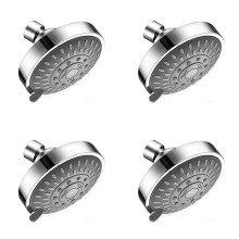 4X Shower , High Pressure 5 Settings Showerhead with Adjustable Swivel Joint
