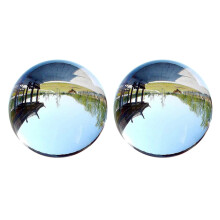 2pcs 40mm Clear Glass Crystal Healing Sphere Photography Props Gifts