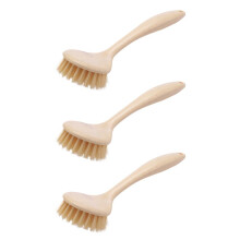 3X Kitchen Cleaning Brushes Long Handle Wash Pot Dish Washing Brush Can be Hanging Sink Stove Cleaning Brush