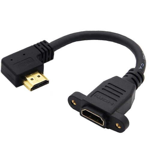 Συμβατό με HDMI 2.0v 4K*2K Γωνία 90 μοιρών Αρσενικό σε Θηλυκό Καλώδιο Προέκτασης Βά 2