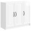 VidaXL vidaXL Sideboard High Gloss White 89 x 34.5 x 77 cm Engineered Wood 5