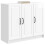 VidaXL vidaXL Sideboard High Gloss White 89 x 34.5 x 77 cm Engineered Wood 4