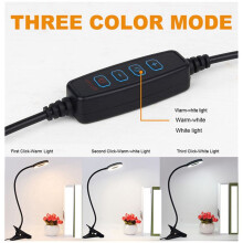2X 48 LED Desk Lamp Clip Desk Lamp 360Flexible Reading Table Light Eye-Caring USB Clamp Lamp A