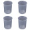 50mL Graduated Beaker Clear Plastic Measuring Cup for Lab 4 Pcs 1