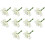 120Pcs  Calla Artificial Flower Bouquet Wedding Decoration DIY Wreath Gift White 1