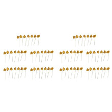70Pcs Foam Glitter Artificial Rose Decor, Gold