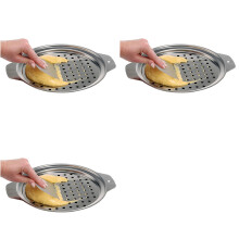 3X Coperchio per Spaetzle In Acciaio Inossidabile con Raschietto. Tradizionale Tedesco per Pasta All'Uovo, Padella, Colino per Spaghetti