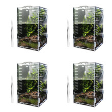 4X Jumping Spider Enclosure, Tarantula-Enclosure Large Acrylic Terrarium, Reptile Enclosure Jumping Spider Accessories