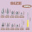 Κιτ 354 τεμαχίων Punk Spikes και Studs, 8 μεγέθη μεταλλικών κωνικών καρφιών για δερμά 4