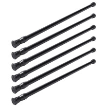 6X Spring Extendable Loaded Curtain Rail Pole Telescopic Bath Window Tension Rod,40-70Cm