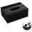 2X PU Tissue Box Remote Control Holder Multifunctional Desktop Organizer Pencil Scissor Container (Black) 3