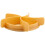 2X Plastic Pastry Cutter Dough Cookie Press Homemade Bread Rolls Stamp Baking Mold 5