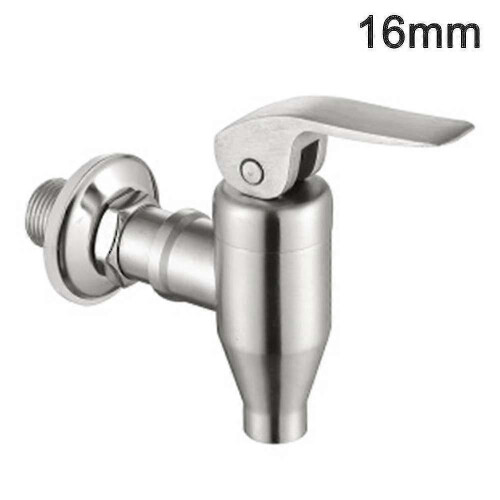 Udskiftningshane til drikkevaredispenser i rustfrit stål (16 mm)