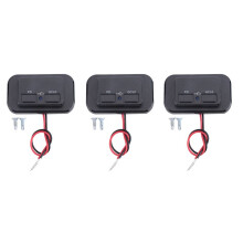 3X USB+PD Autolader Socket 12V/24V USB Opladen Splitter Outlet Power-Adapter voor Motorfiets -Truck ATV Boot Auto RV