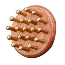 Meridian Massage Comb Head Gua Sha Massage Tool Wood Therapy Massage Combs Blood Circulation Scraping Massager