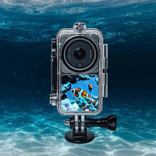 Carcasă impermeabilă de 45M compatibilă cu DJI Action 2, carcasă de scufundări, carcasă de protecție, accesorii pe