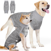 Dog Recovery Suit: Breathable Post-Surgery & Anti-Licking Bodysuit L