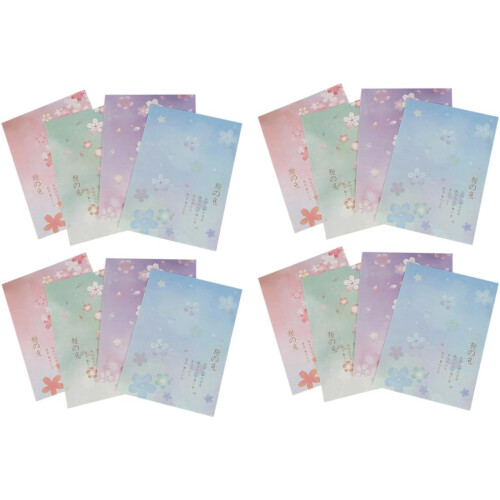 Japanisches Briefpapier-Set, 40 Blatt, B5-Format, gemustertes Schreibpapier