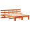 VidaXL vidaXL Bed Frame with Headboard Brown 135 x 190 cm Solid Pine Wood 2