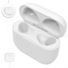 Opladningsetui til høretelefoner til 3 opladningsetuier, 450Mah trådløst opladningsetui, Bluetooth-synkronisering, hurti