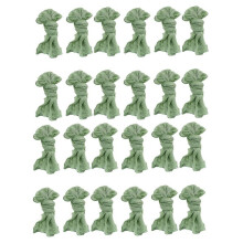 Gauze Cheesecloth Napkins Wrinkled Dinner Napkins Table Napkins Decorative Cloth Napkins (Green, 24 Packs)