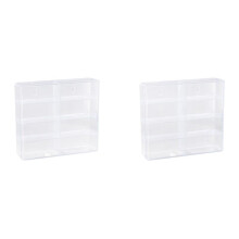 2X 1:64 für Hot Wheel Display Box Automodell Spielzeugschrank Rack für Hotwheel Cars Druckguss Aufbewahrung Staubdichte Display Box B