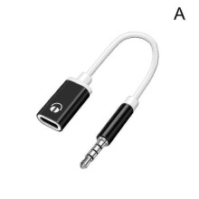 Adaptateur casque 3,5 mm mâle vers USB-C femelle, plat vers rond, analogique