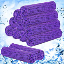 Juego de 12 toallas refrescantes, toallas de microfibra con función refrescante, toallas deportivas para fitness, yoga, camping, p