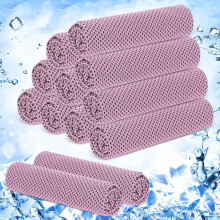 Juego de 12 toallas refrescantes, toallas de microfibra con función refrescante, toallas deportivas para fitness, yoga, camping, p