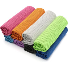 8er Set Cooling Towel Kühltuch Mikrofaser Handtuch Kühlfunktion Sporthandtuch für Fitness Yoga Camping Strand