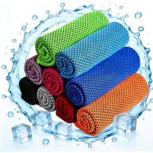 Paquete de 9 toallas refrescantes de microfibra para deportes, de secado rápido, ideales para fitness, yoga y camping.