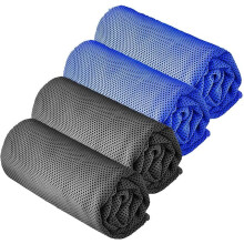 Paquete de 4 toallas refrescantes de microfibra para deportes, de secado rápido, ideales para fitness, yoga y camping.