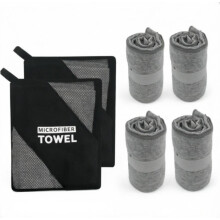 4er Pack Mikrofaser Handtuch Schnelltrocknend Leicht Reisehandtuch Sporthandtuch für Camping Outdoor Wandern