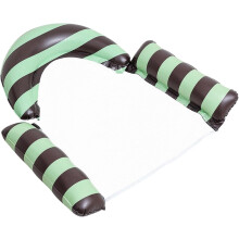 Vízi függőágy medence felnőtteknek, színes, felfújható medenceülés háttámlával, úszószőnyeg nyárra